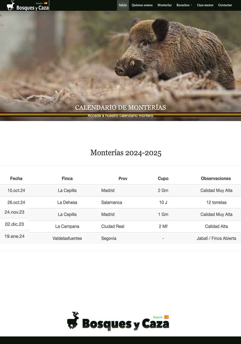 Programa Manuel Cabezas Servios de Caza