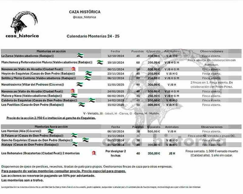 Programa Caza Historica
