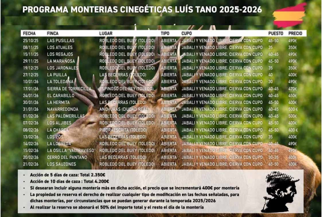Programa de Monterias Monterias Riquelme 2022 2023