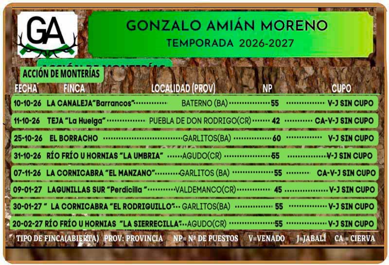 Programa Monterias Gonzalo Amian