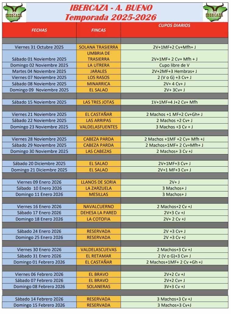 Programa de Monterias Monterias Riquelme 2022 2023