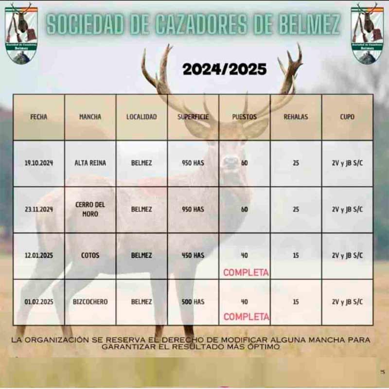 Programa Monterias S C belmez 2024