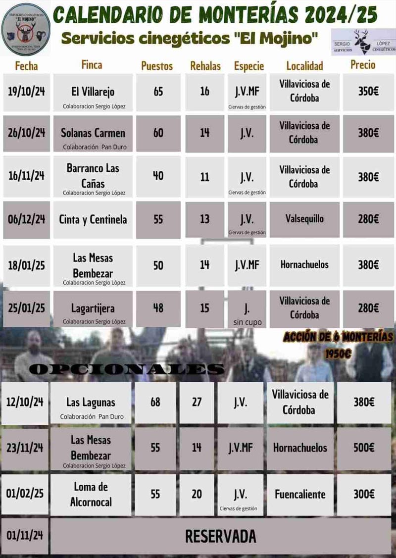 Programa de Monterias Monterias Riquelme 2022 2023