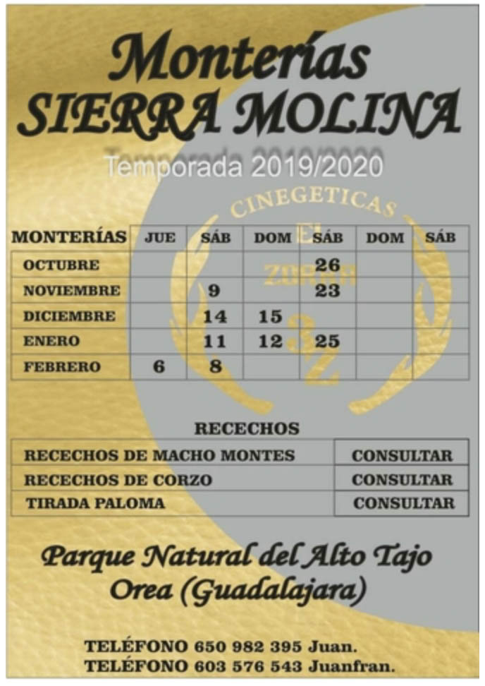 Programa Monterías Sierra Molina